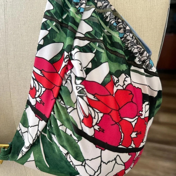 Swiminsta X Christian Lacroix Bikini Top in XL - NWT - Tropical Print - Picture 4 of 7